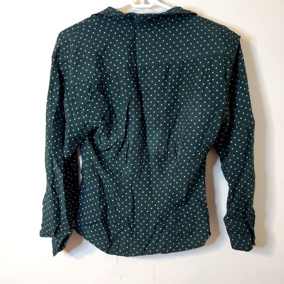 Women's Medium ESPRIT Polka Dot Blouse - Picture 3 of 4